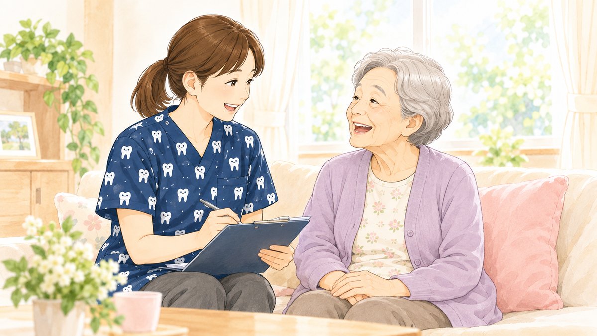 高齢者とご家族の訪問歯科に関するお悩みイメージ