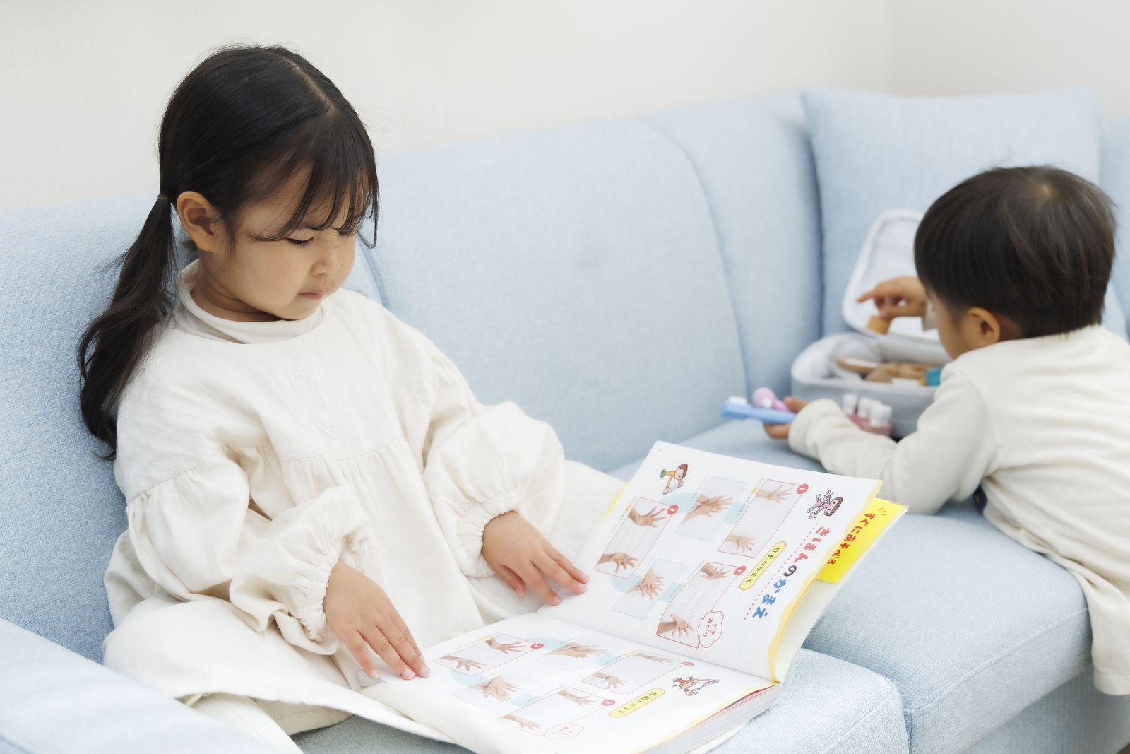 待合スペースのお子さん